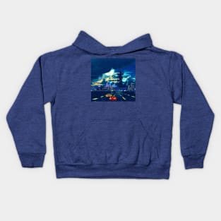 Asteroid City Racer Retrowave Kids Hoodie